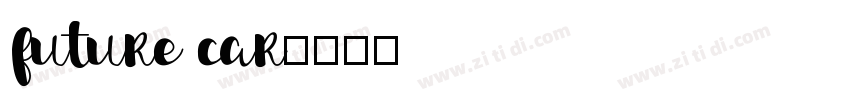 future car字体转换